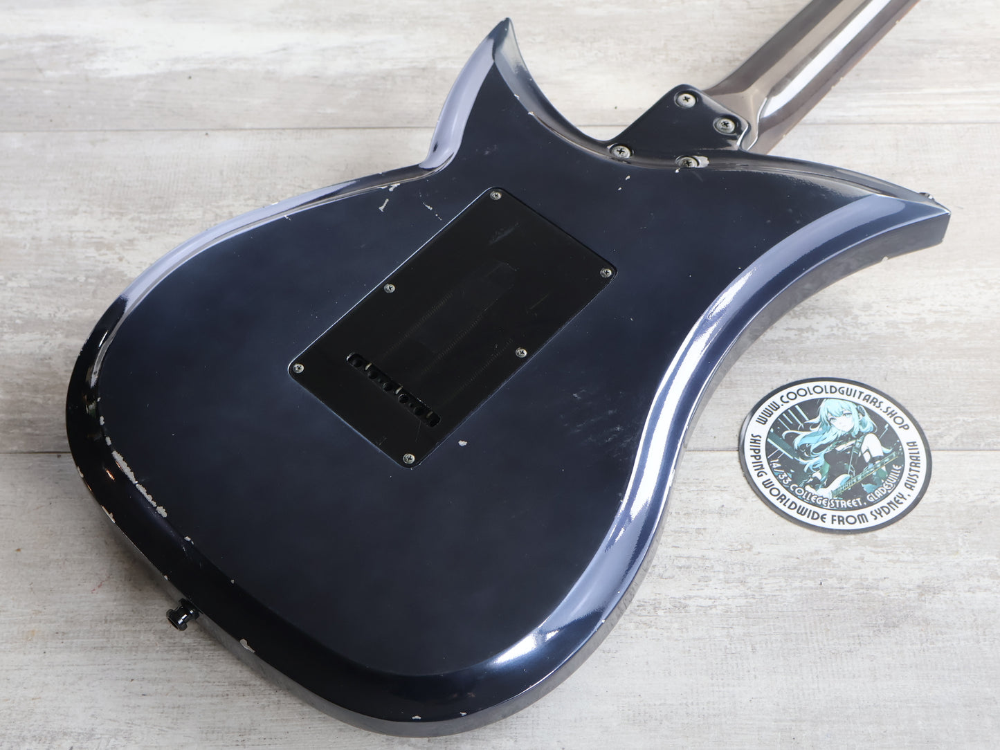 2000’s Tokai Japan Talbo Blazing Fire Cast Aluminium Electric Guitar (Navy Blue)