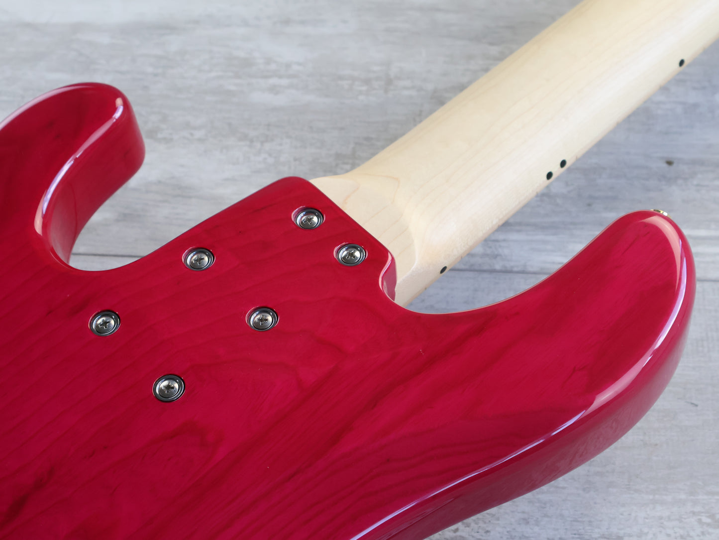 Edwards Japan E-Bardic STPI 5-String Bass - Tetsuya Signature Model (Transparent Pink)