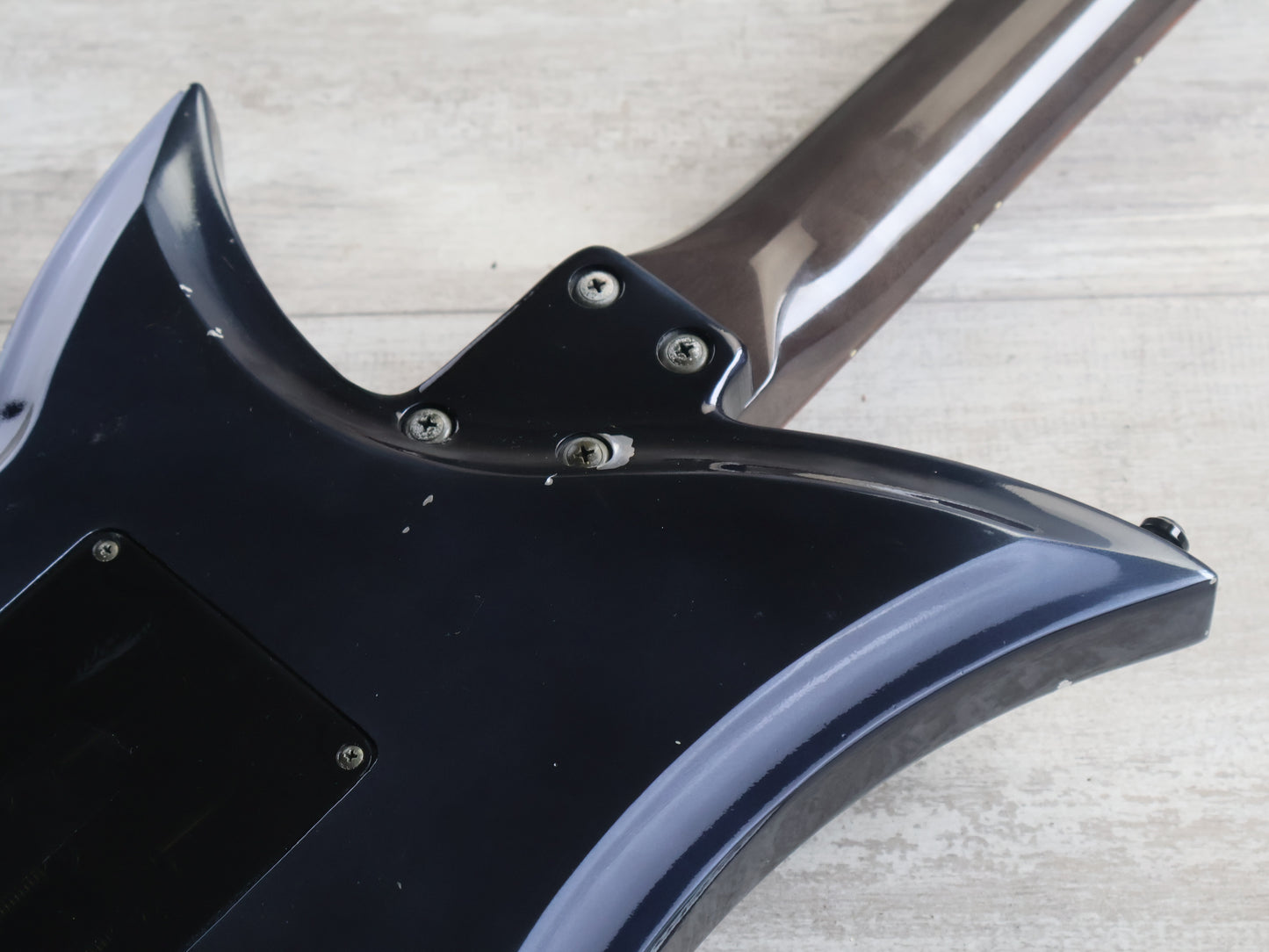 2000’s Tokai Japan Talbo Blazing Fire Cast Aluminium Electric Guitar (Navy Blue)