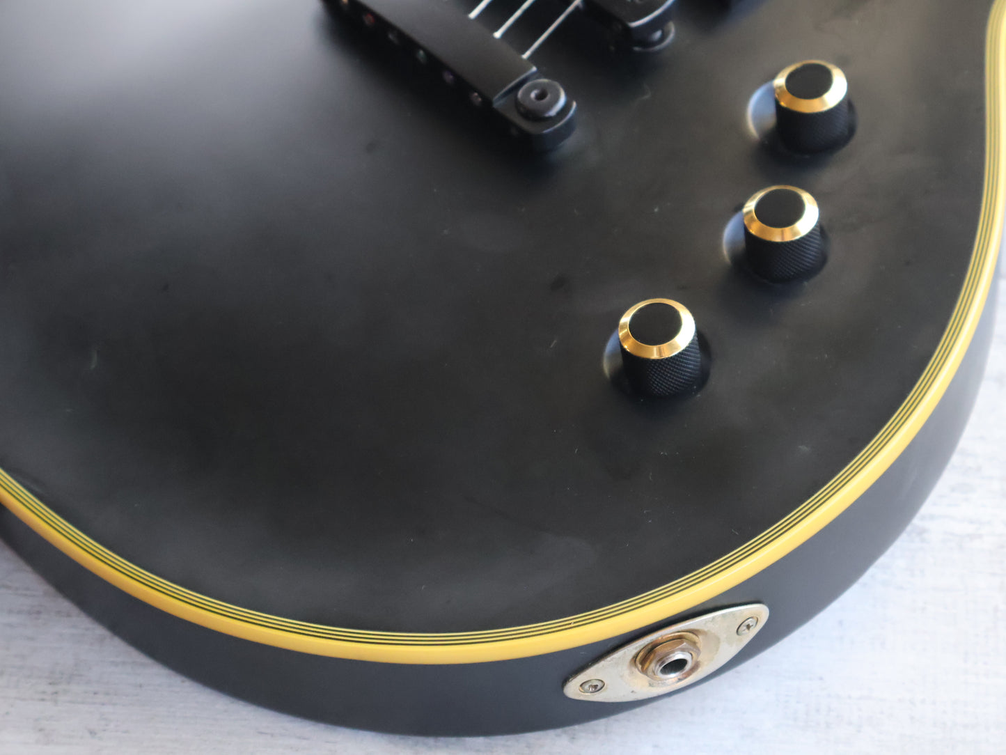 2010 LTD Korea (by ESP) EC-1000 Deluxe Eclipse Single Cutaway (Vintage Black)