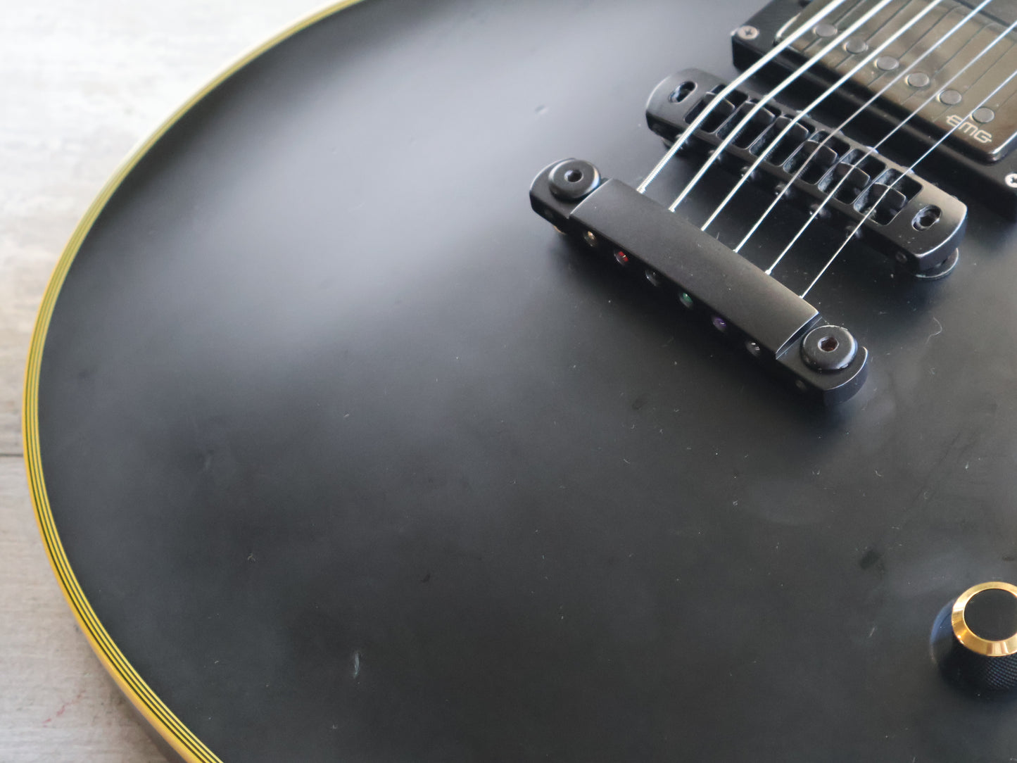 2010 LTD Korea (by ESP) EC-1000 Deluxe Eclipse Single Cutaway (Vintage Black)