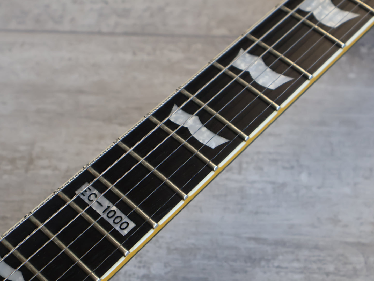 2010 LTD Korea (by ESP) EC-1000 Deluxe Eclipse Single Cutaway (Vintage Black)