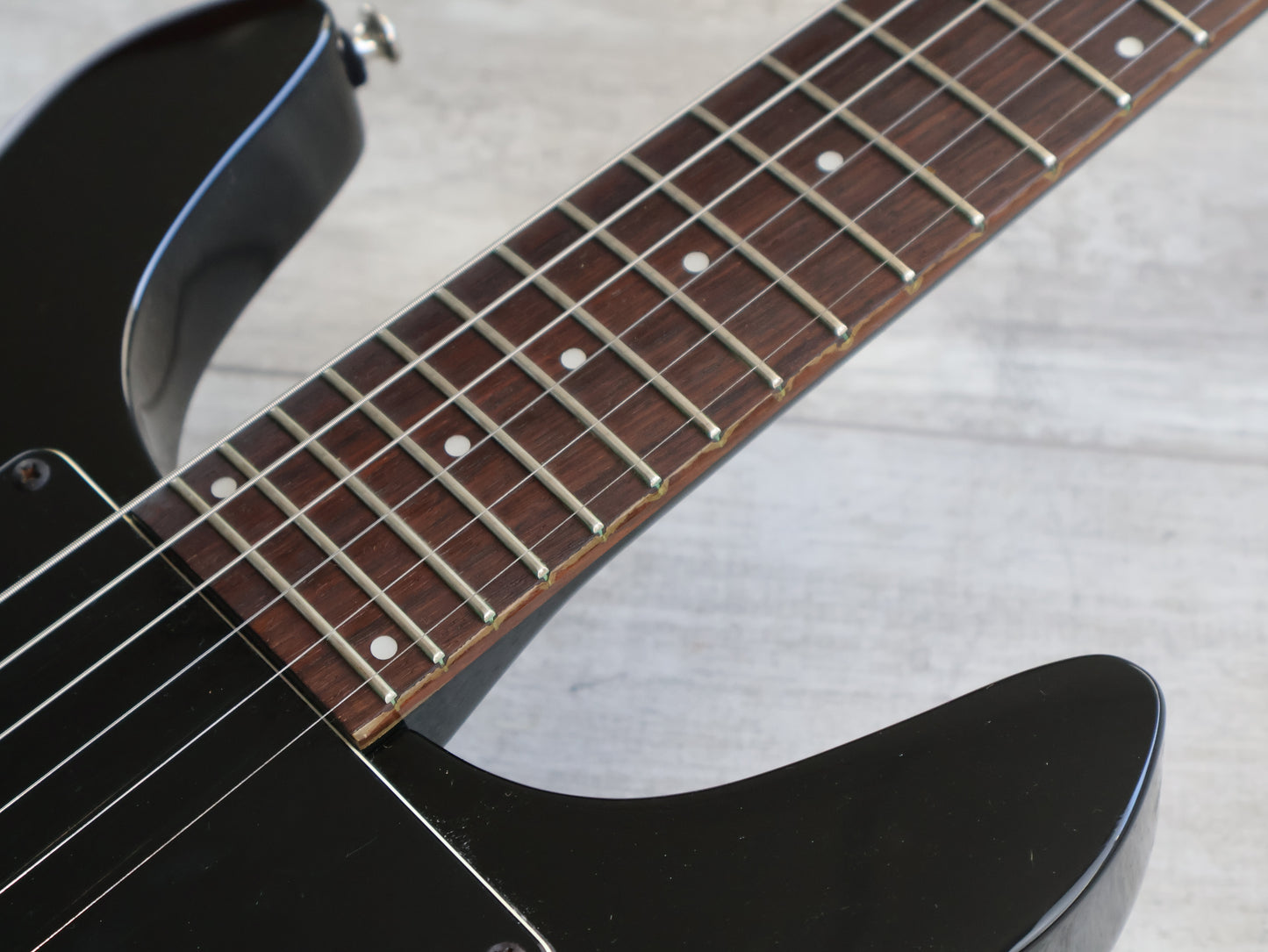 1990 Greco Japan APW-500 Dan Armstrong Double Cutaway (Black)