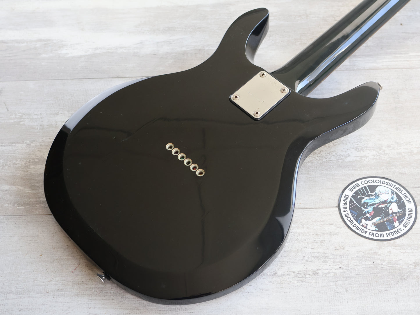 1990 Greco Japan APW-500 Dan Armstrong Double Cutaway (Black)