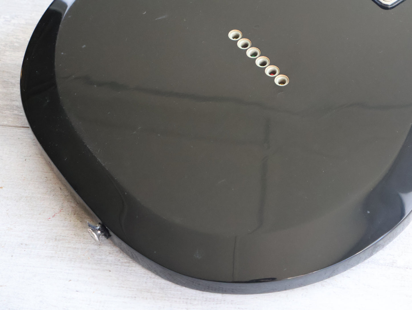 1990 Greco Japan APW-500 Dan Armstrong Double Cutaway (Black)