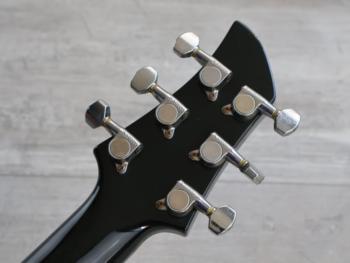 1990 Greco Japan APW-500 Dan Armstrong Double Cutaway (Black)