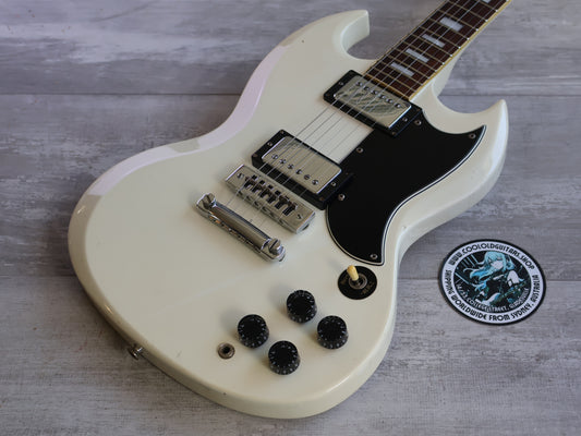 1985 Grandy (By Tokai) Japan Love Rock GSG-550 '76 Reissue SG (Olympic White)
