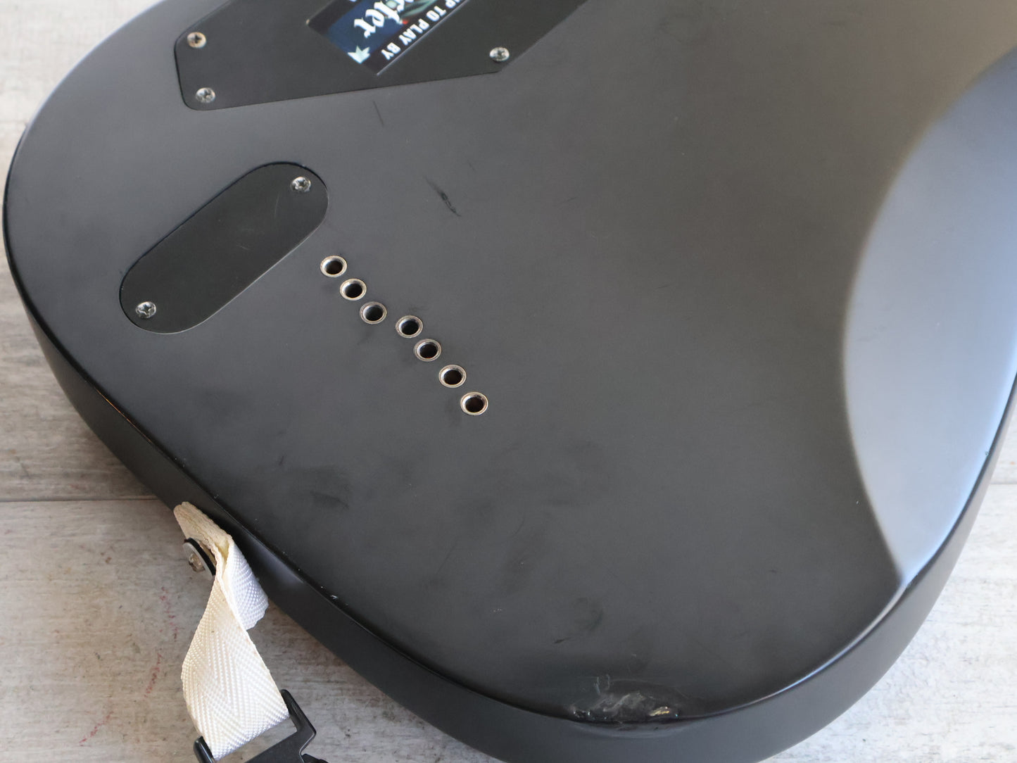 2010 Schecter Demon-7 ABS w/EMG Pickups (Aged Satin Black)