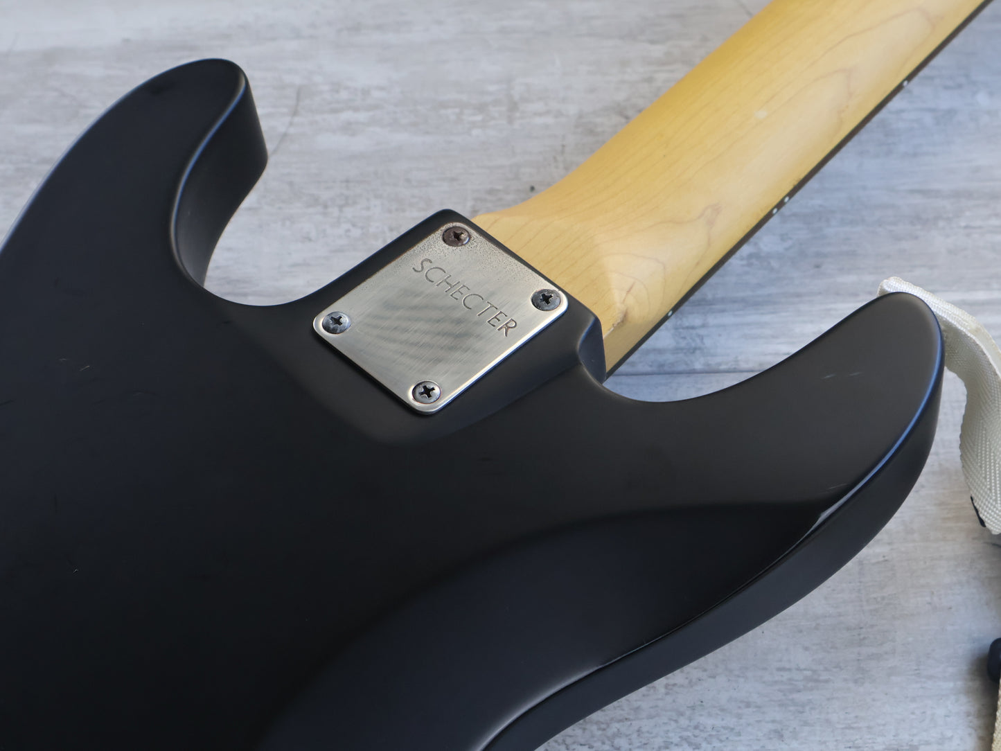 2010 Schecter Demon-7 ABS w/EMG Pickups (Aged Satin Black)