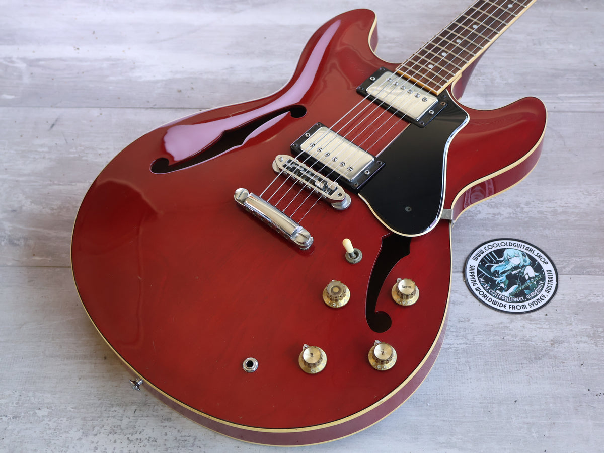 1980 Yamaha Japan SA-700 ES-335 Semi Hollowbody Electric Guitar (Persimmon Red)