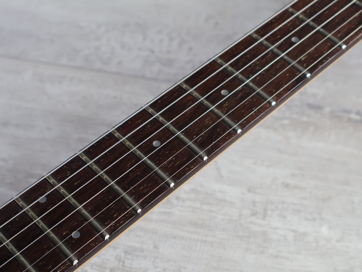 1989 Aria Pro II "The Warrior USA" HSS Superstrat (Transparent Black)