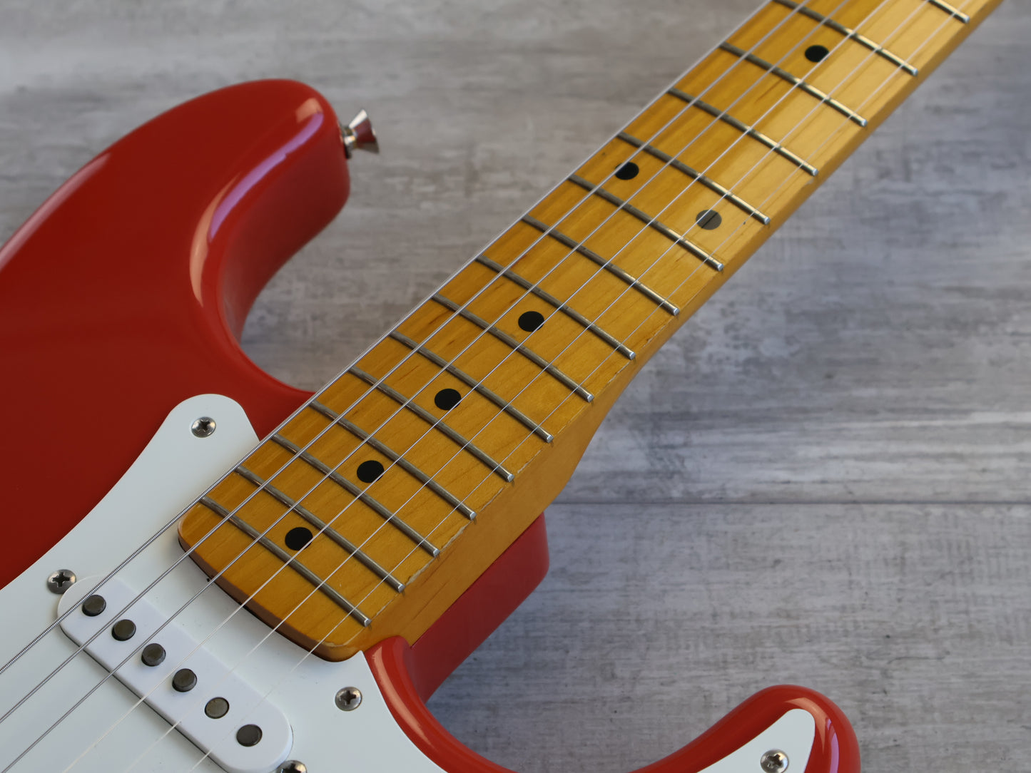 2010 Fender Japan ST57-US '57 Reissue Stratocaster w/USA Pickups (Fiesta Red)