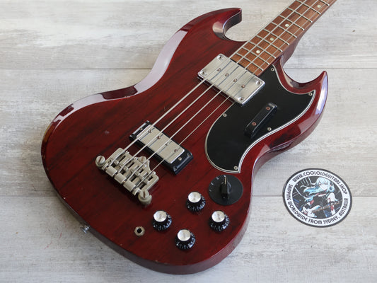 1991 Orville Japan (by Gibson) EB-3 SG Double Cutaway Bass (Heritage Cherry)
