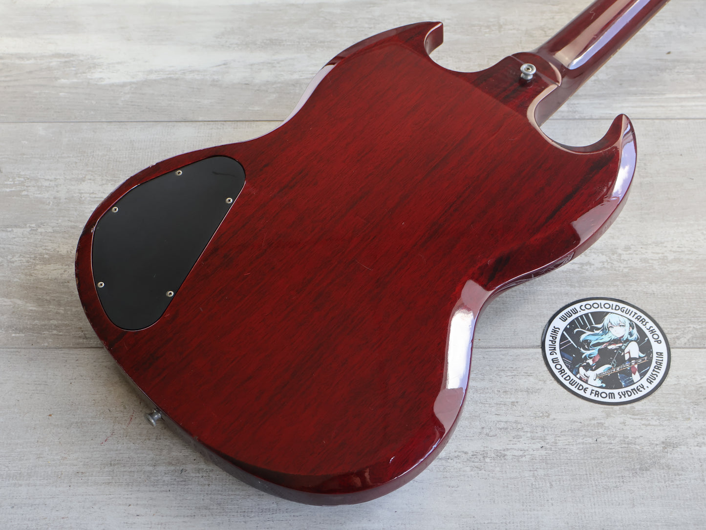 1991 Orville Japan (by Gibson) EB-3 SG Double Cutaway Bass (Heritage Cherry)