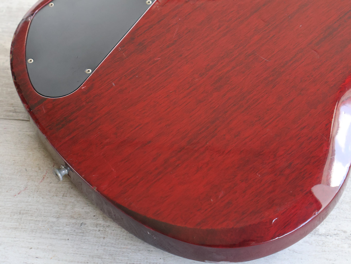 1991 Orville Japan (by Gibson) EB-3 SG Double Cutaway Bass (Heritage Cherry)