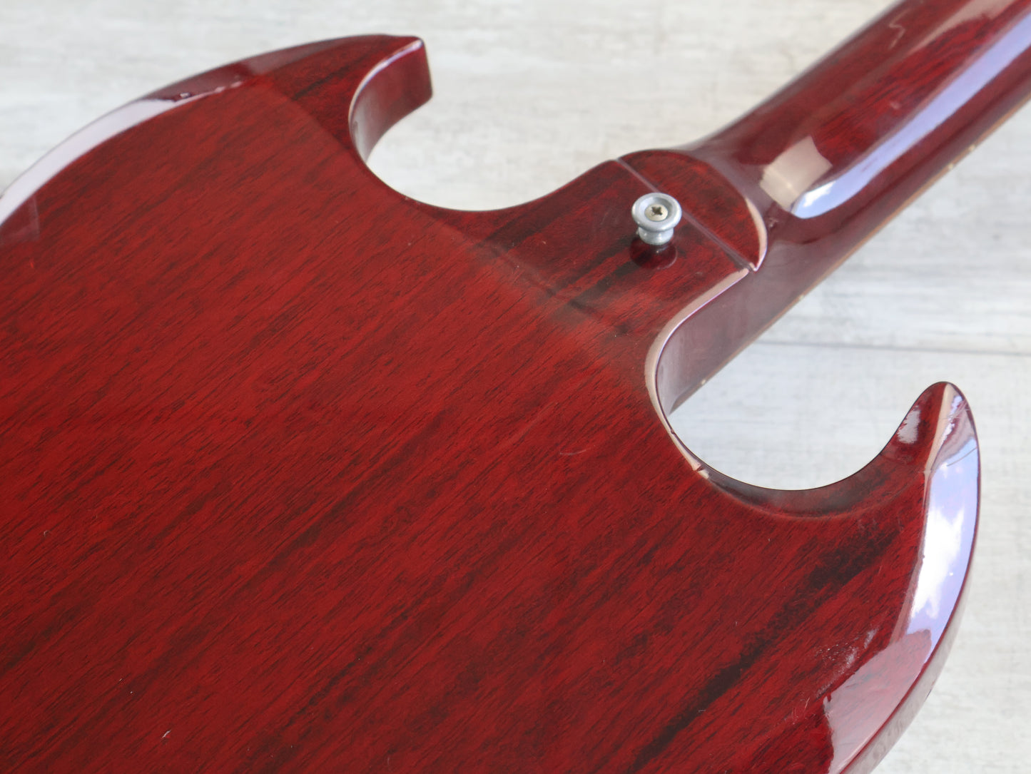 1991 Orville Japan (by Gibson) EB-3 SG Double Cutaway Bass (Heritage Cherry)