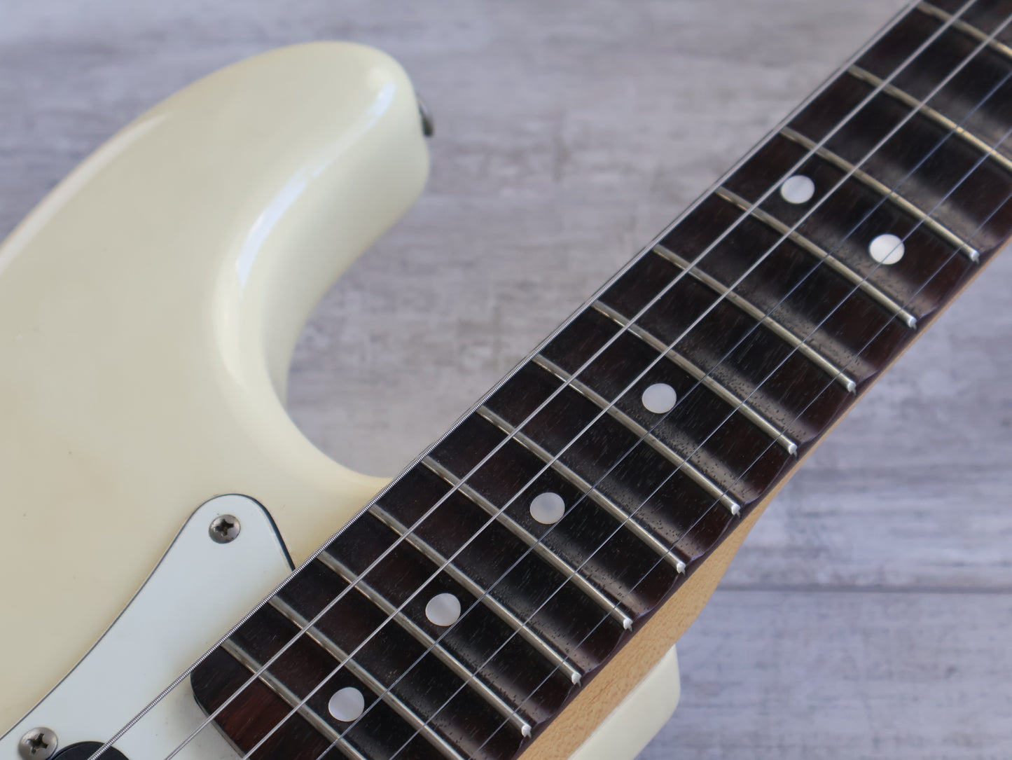 1996 Fender Japan ST72-145RB Ritchie Blackmore Scalloped Signature Stratocaster (Olympic White)