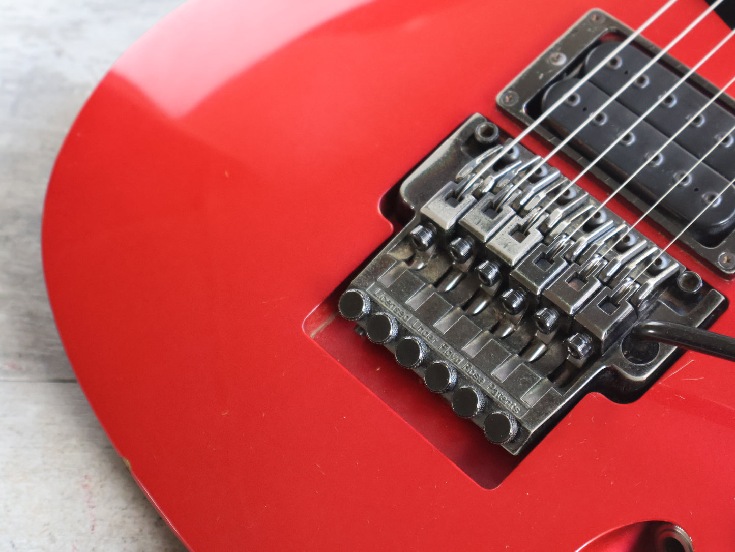 1990 Ibanez Japan 540SLTD Saber HSH Superstrat (Lipstick Red)