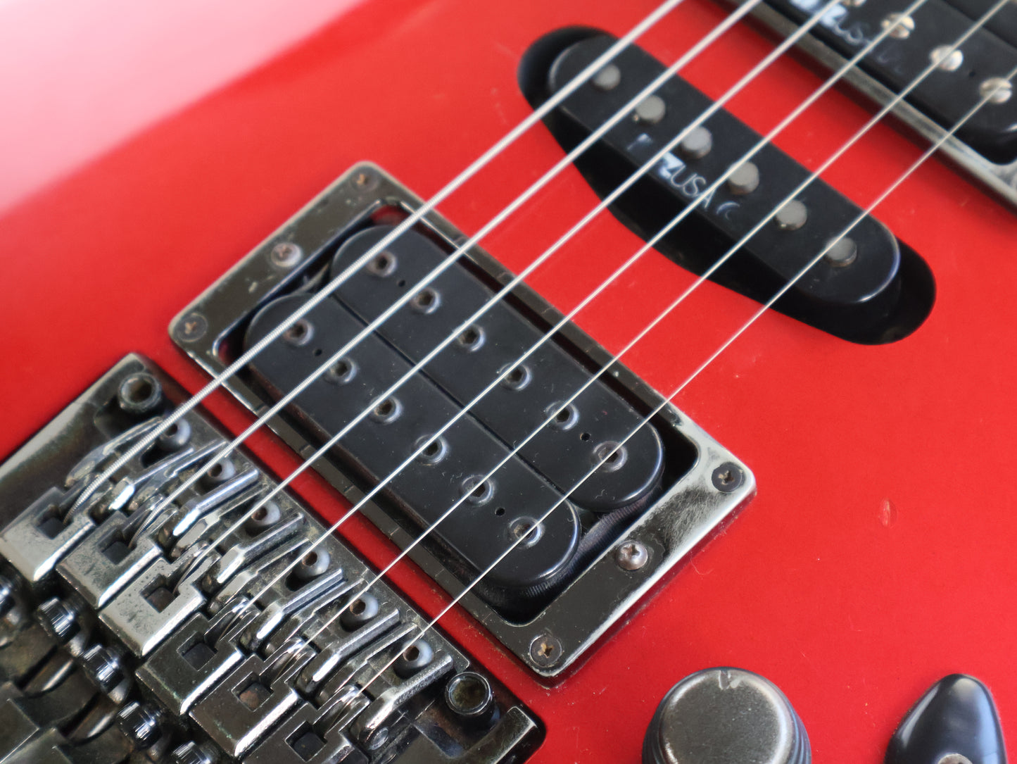 1990 Ibanez Japan 540SLTD Saber HSH Superstrat (Lipstick Red)