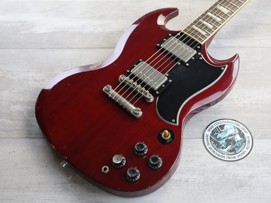 1996 Orville (Gibson) Japan SG-65 '62 Reissue SG Double Cutaway (Heritage Cherry)