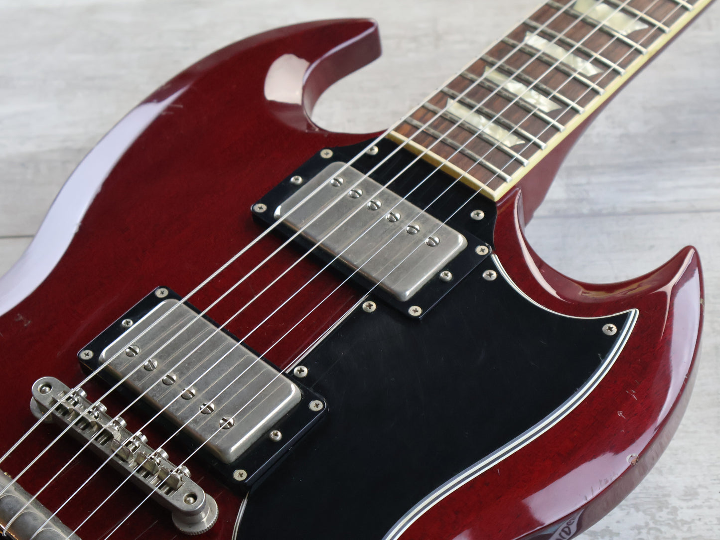 1996 Orville (Gibson) Japan SG-65 '62 Reissue SG Double Cutaway (Heritage Cherry)