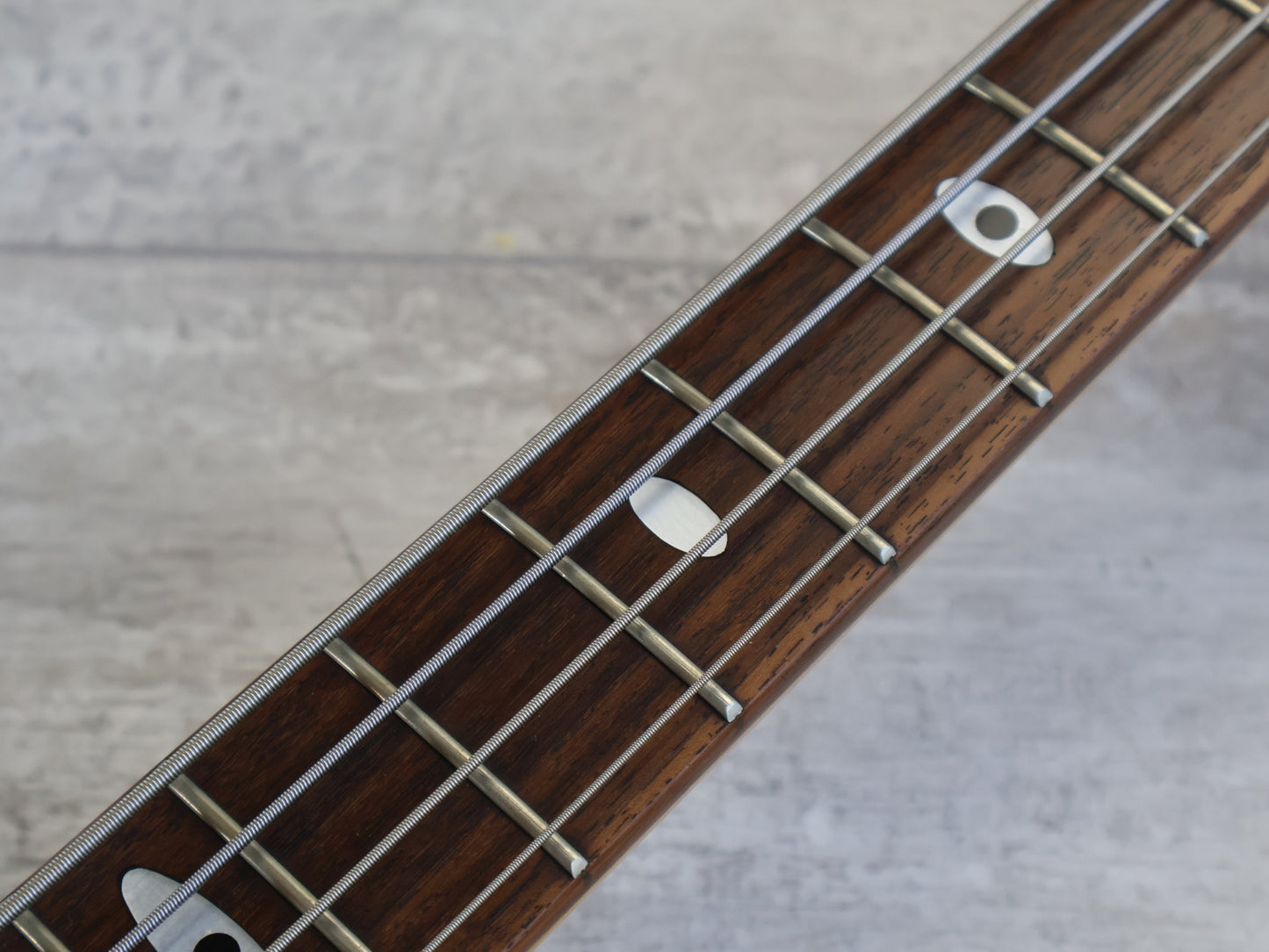 1989 Aria Pro II Japan SB-ELT Elite Series Neckthrough Bass (See Through Red)