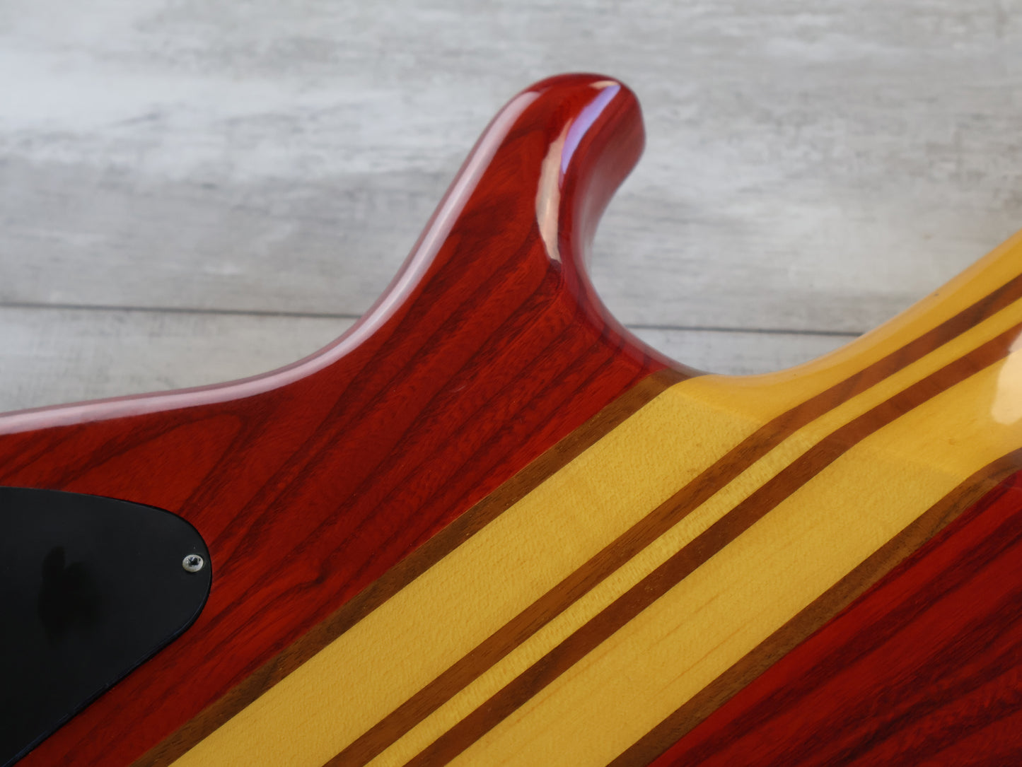 1989 Aria Pro II Japan SB-ELT Elite Series Neckthrough Bass (See Through Red)