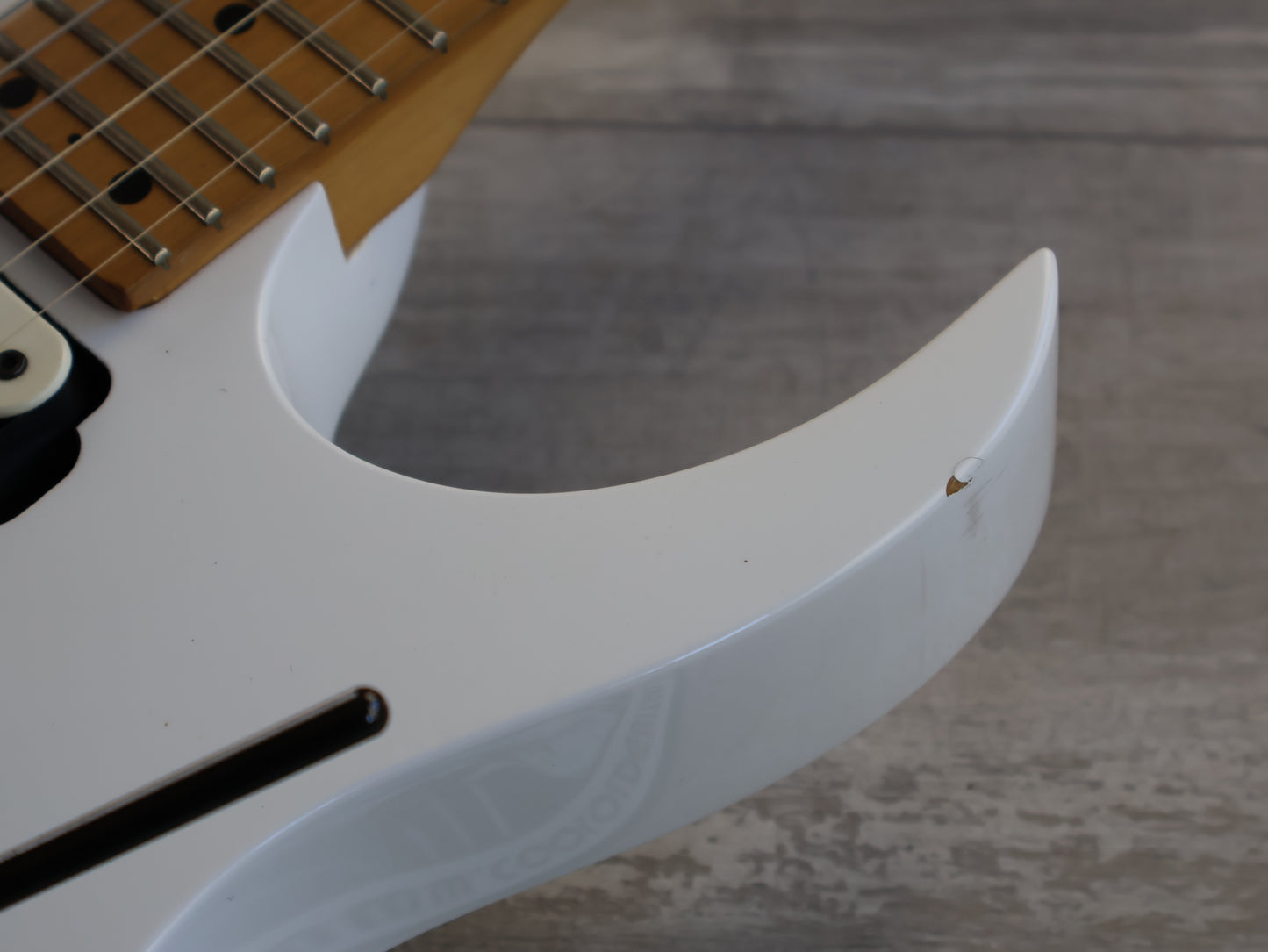 1995 Ibanez Japan PGM300 Paul Gilbert Signature Model Superstrat (White)