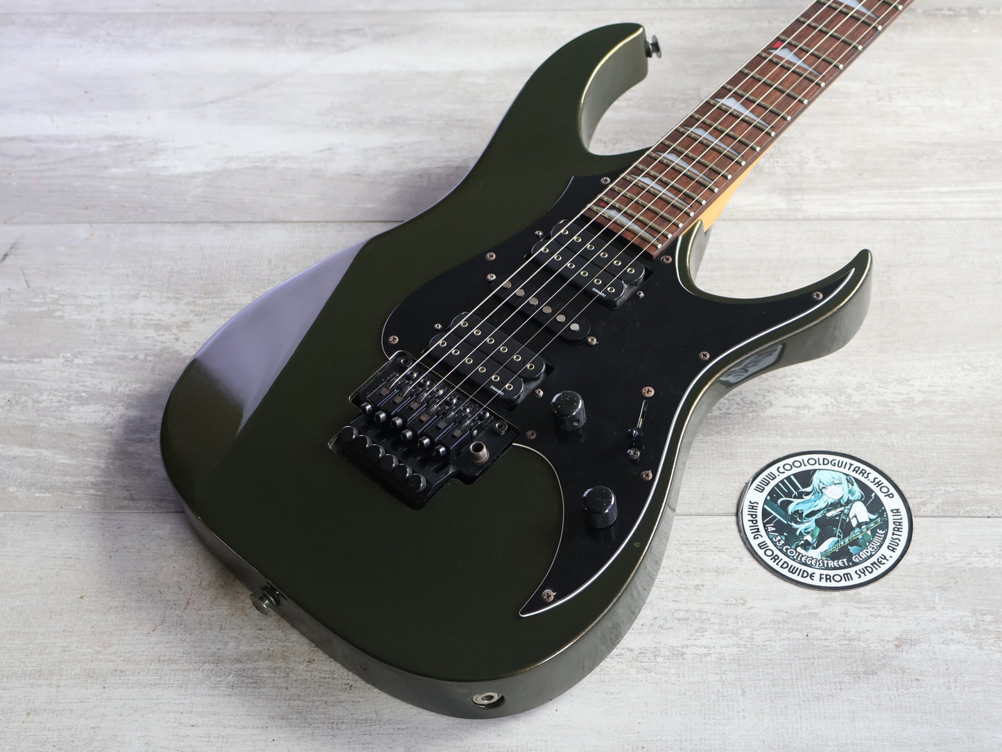 1991 Fender Heartfield Japan "Talon V" HSH Superstrat (Montego Black)