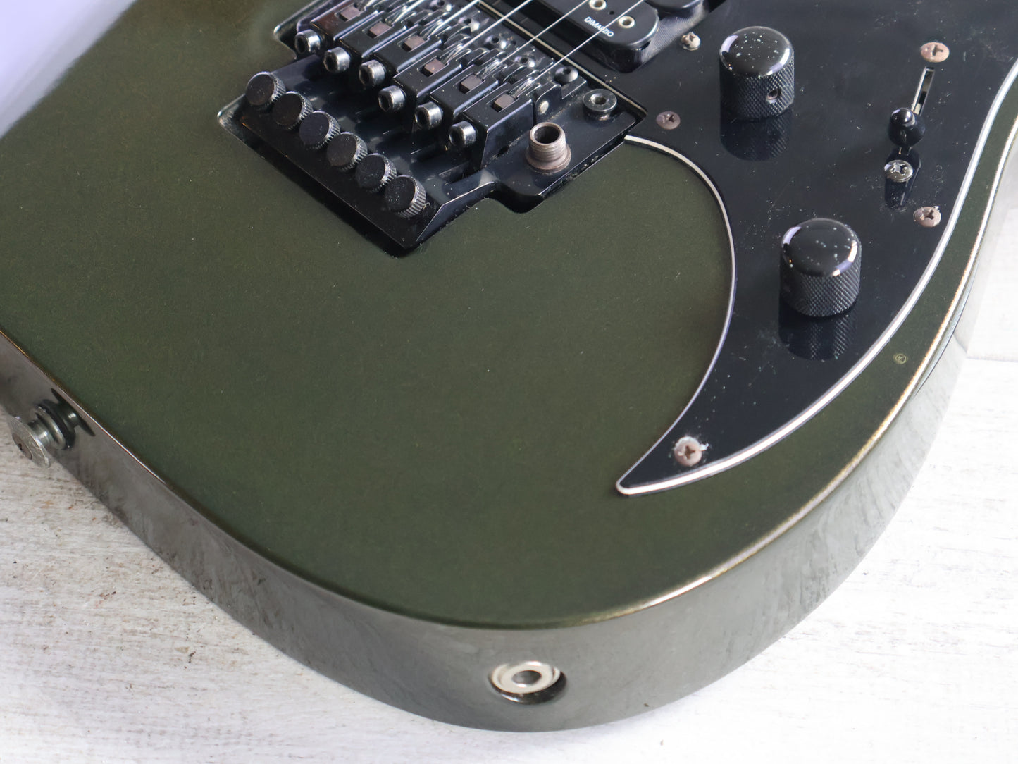 1991 Fender Heartfield Japan "Talon V" HSH Superstrat (Montego Black)