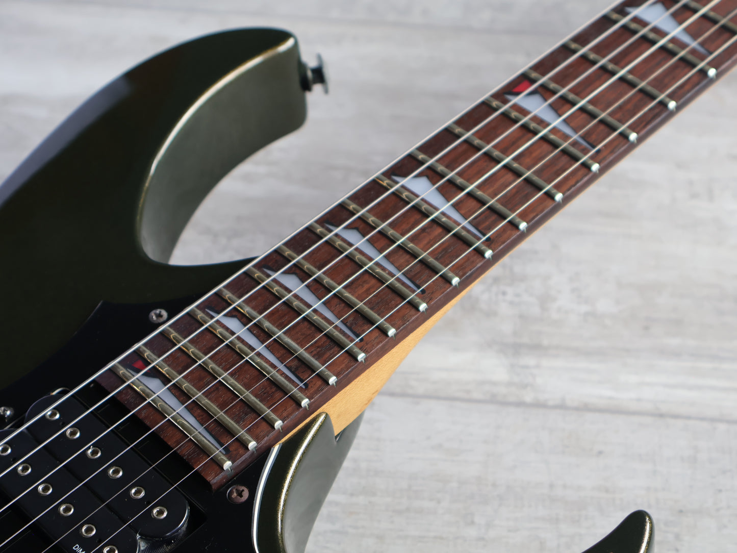 1991 Fender Heartfield Japan "Talon V" HSH Superstrat (Montego Black)