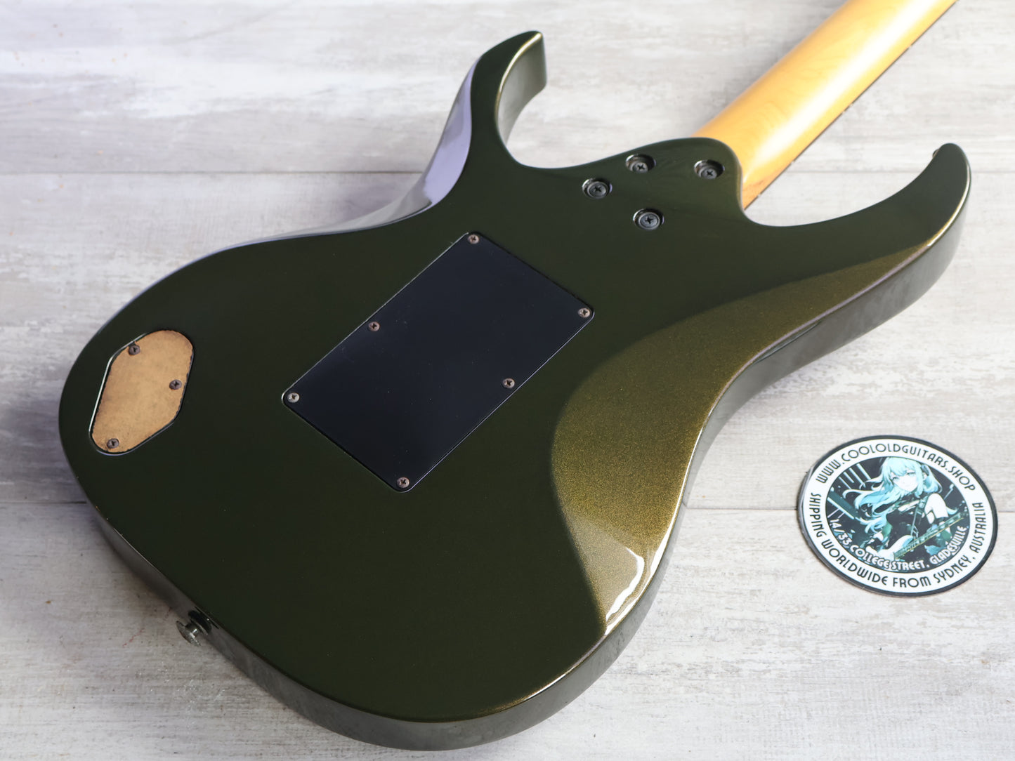 1991 Fender Heartfield Japan "Talon V" HSH Superstrat (Montego Black)