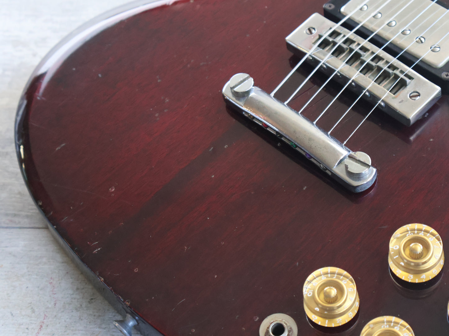 1984 Greco Japan SS-600 "Super Real" '75 Reissue SG (Wine Red)