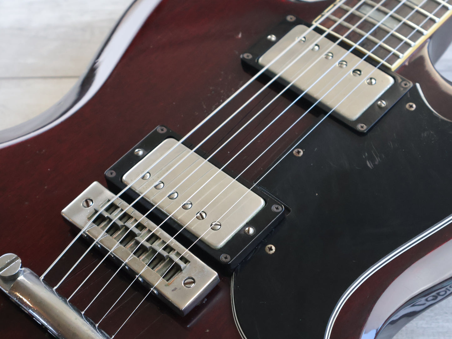 1984 Greco Japan SS-600 "Super Real" '75 Reissue SG (Wine Red)