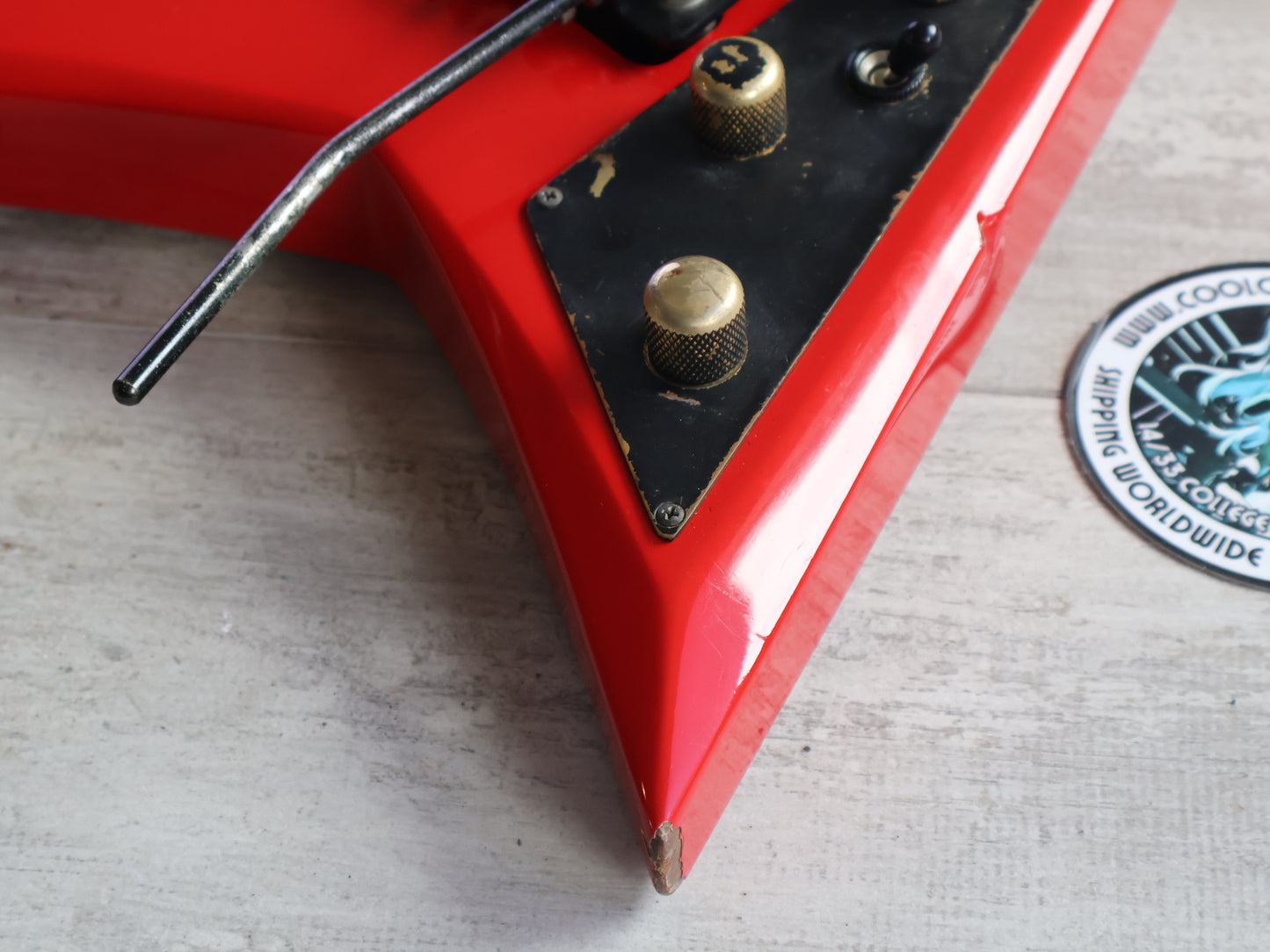 1987 Fernandes Japan JS-100 Rhoads Flying V (Red)