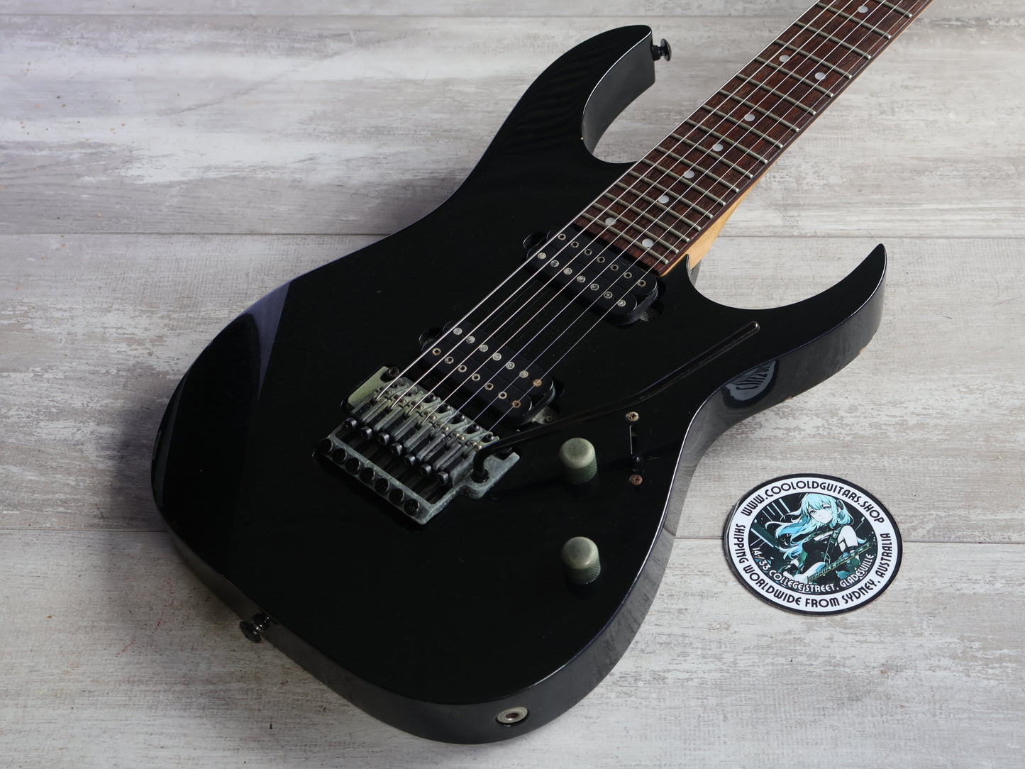 2003 Ibanez Japan RG1527 7-String HH Superstrat (Galaxy Black)