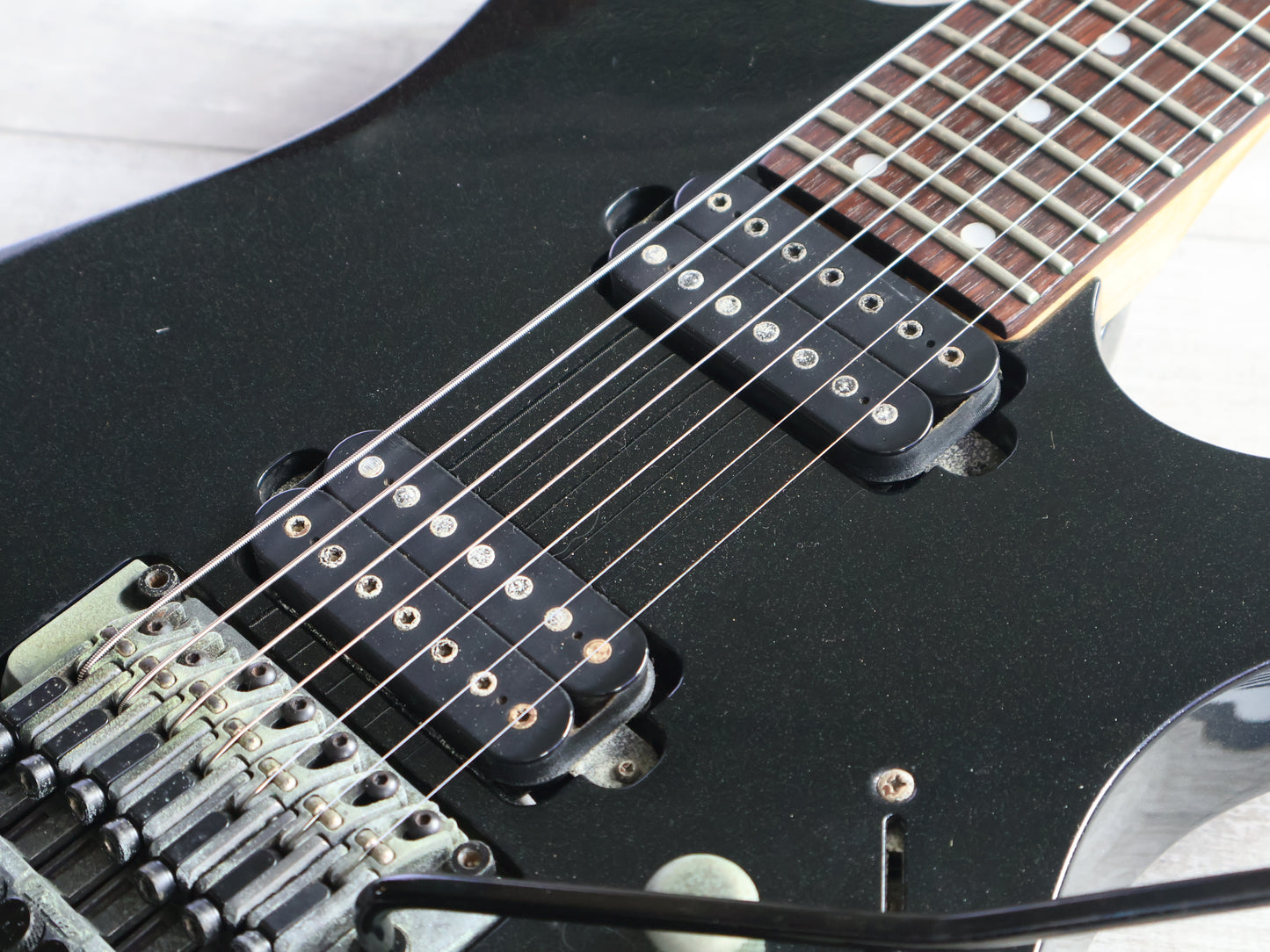 2003 Ibanez Japan RG1527 7-String HH Superstrat (Galaxy Black)