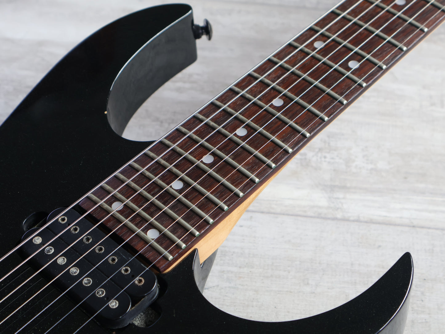 2003 Ibanez Japan RG1527 7-String HH Superstrat (Galaxy Black)