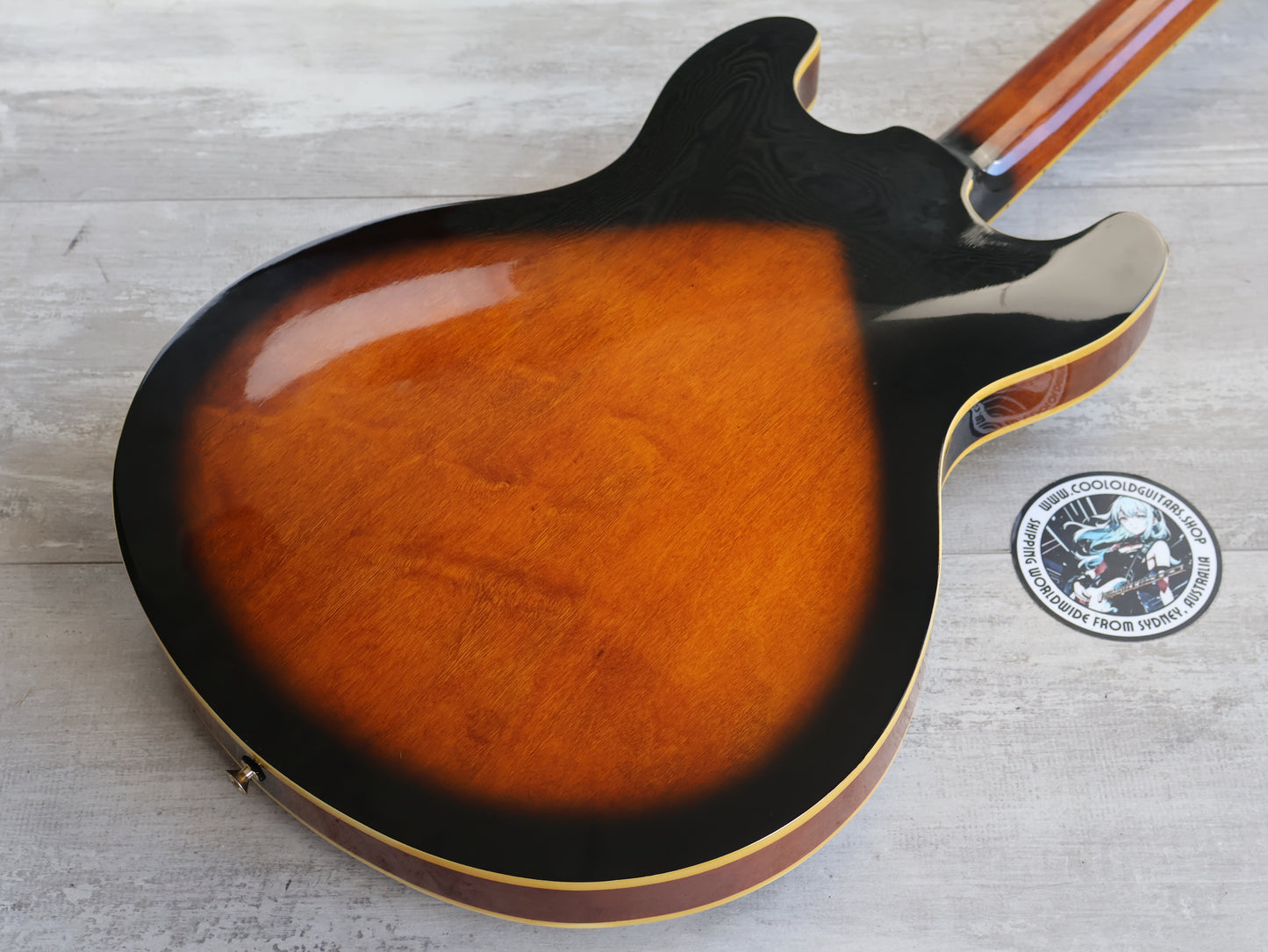 1995 Aria Pro II RTA-500 Titan Hollowbody Electric (Brown Sunburst)