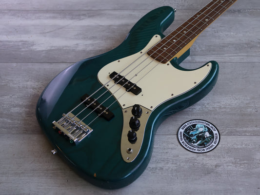 1993 Seymour Duncan Traditional Series '62 Reissue Jazz Bass (Transparent Turquoise)