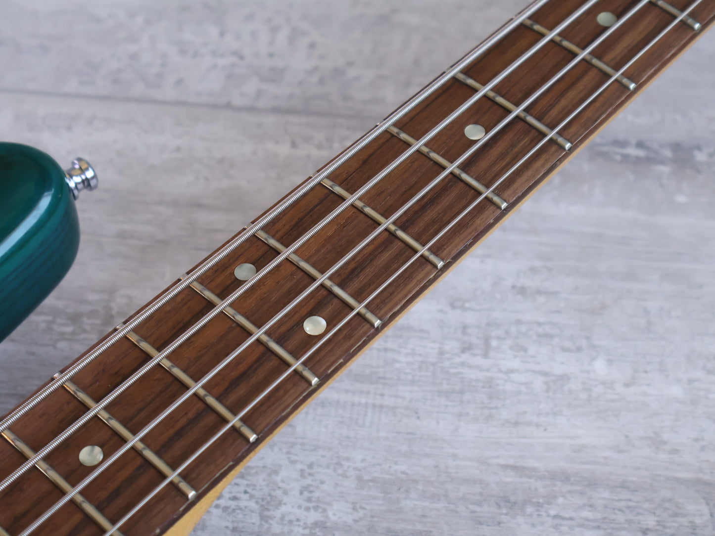 1993 Seymour Duncan Traditional Series '62 Reissue Jazz Bass (Transparent Turquoise)