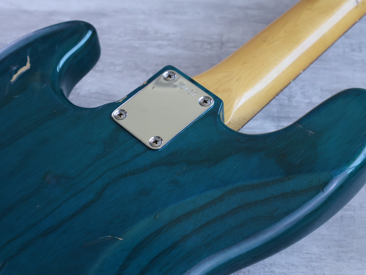 1993 Seymour Duncan Traditional Series '62 Reissue Jazz Bass (Transparent Turquoise)