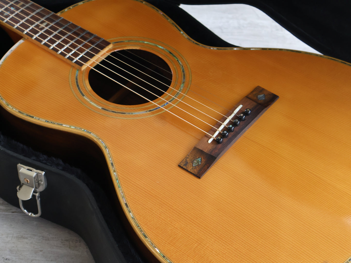 1990's Aria ADL-05N Parlor Acoustic Guitar