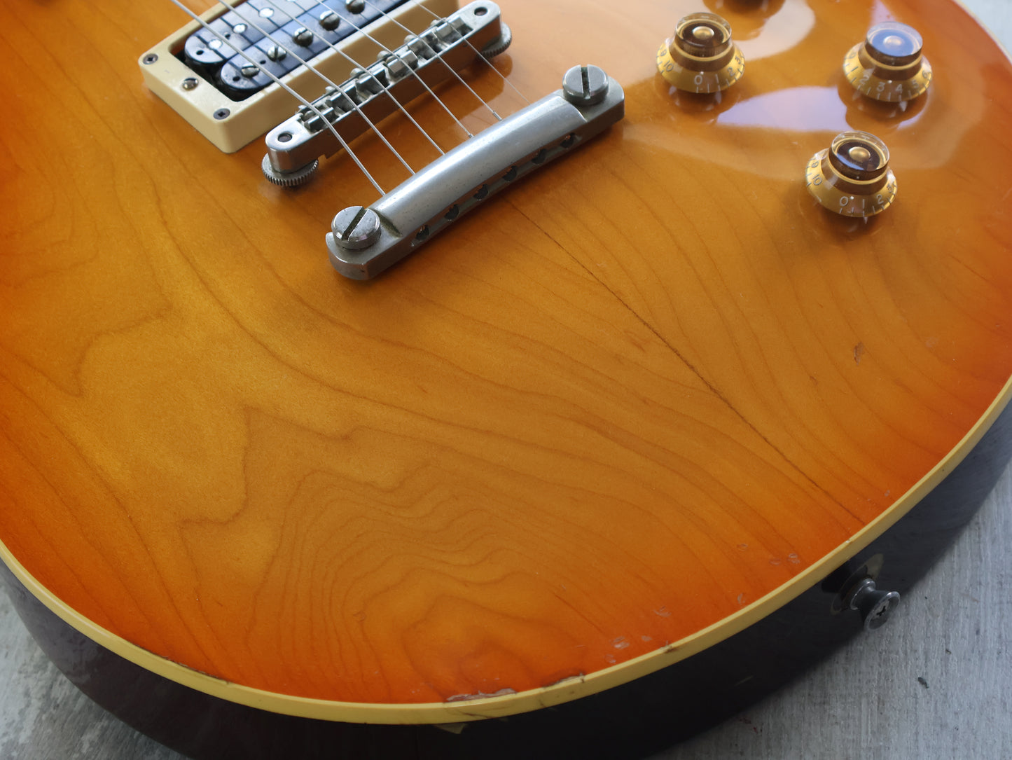 1998 Epiphone Japan LPS-80 Les Paul Standard (Plaintop Amber)