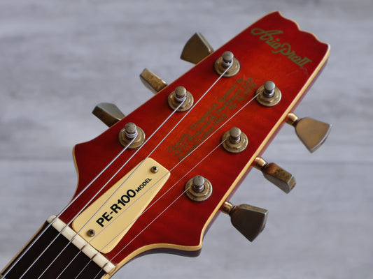 1982 Aria Pro II Japan PE-R100 Single Cutaway (Cherry Sunburst)