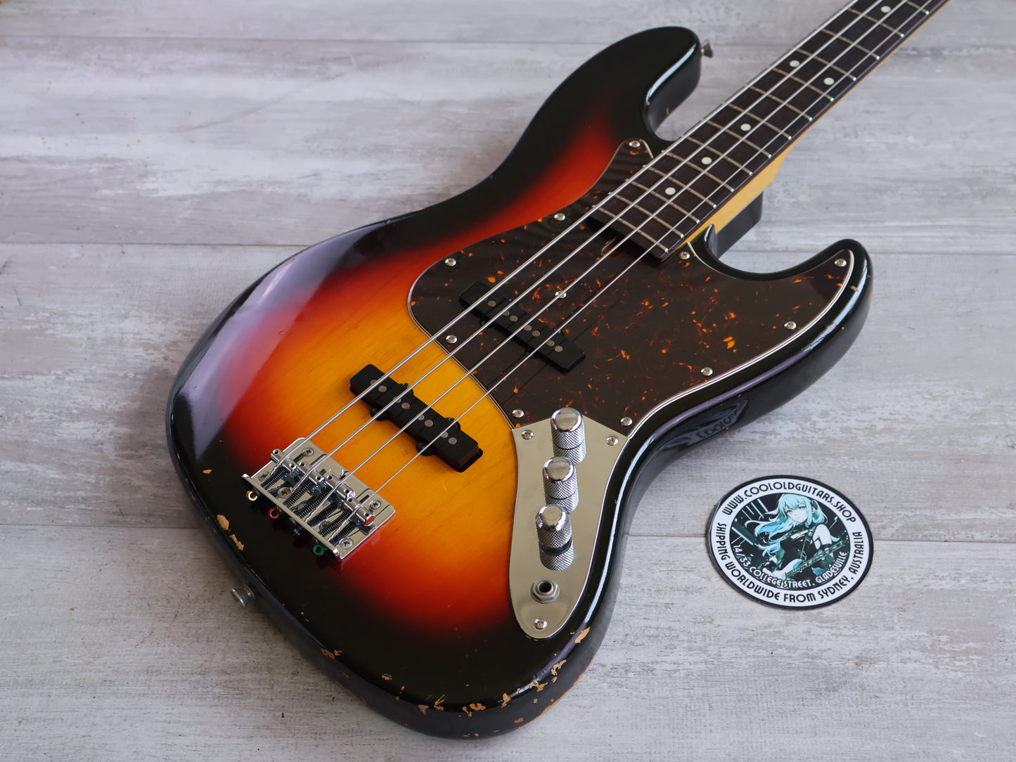 1990's Moon Japan JB-4 Custom Ordered Jazz Bass (Sunburst)