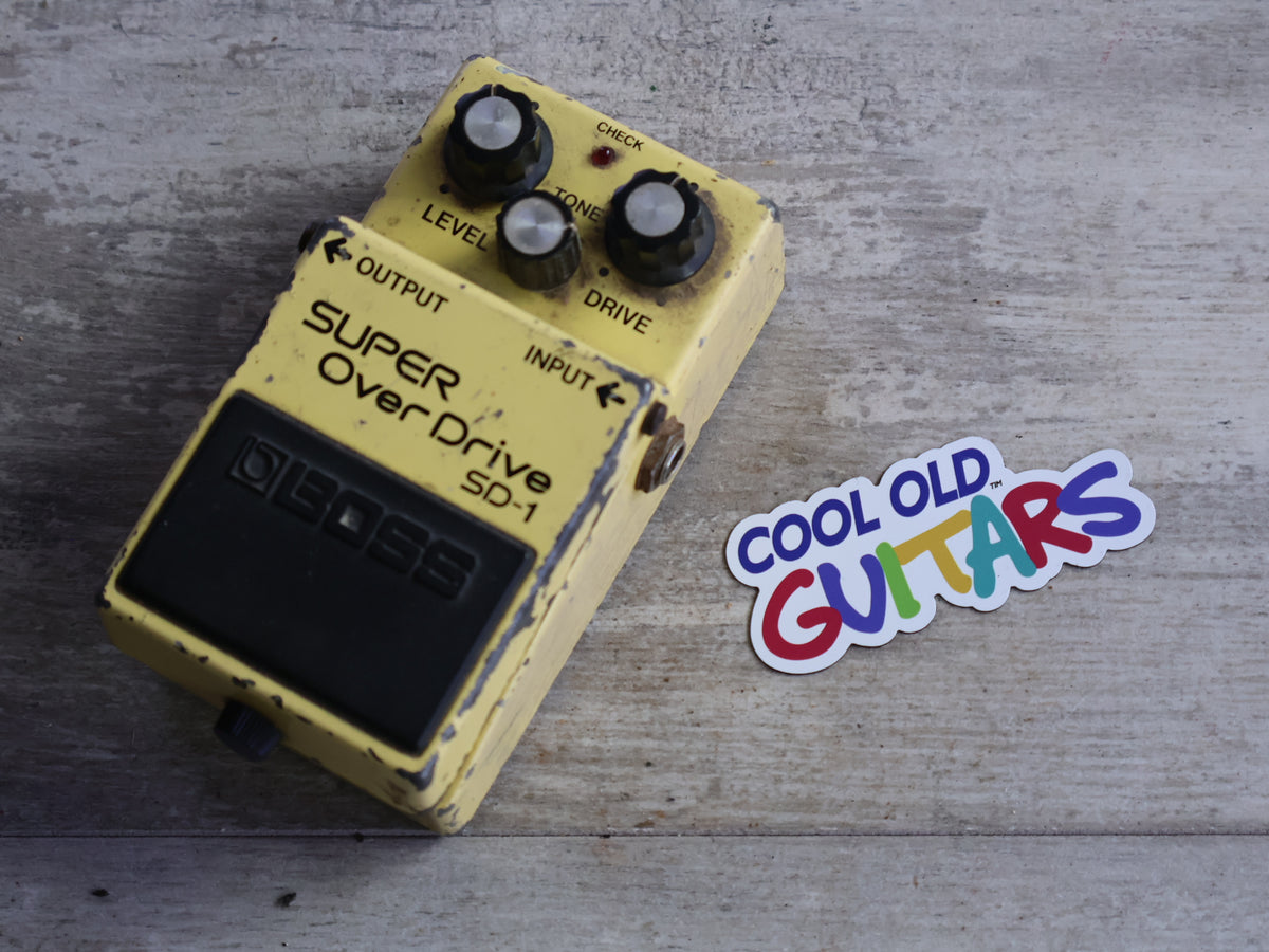 1980's Boss Japan SD-1 Overdrive Vintage Effects Pedal