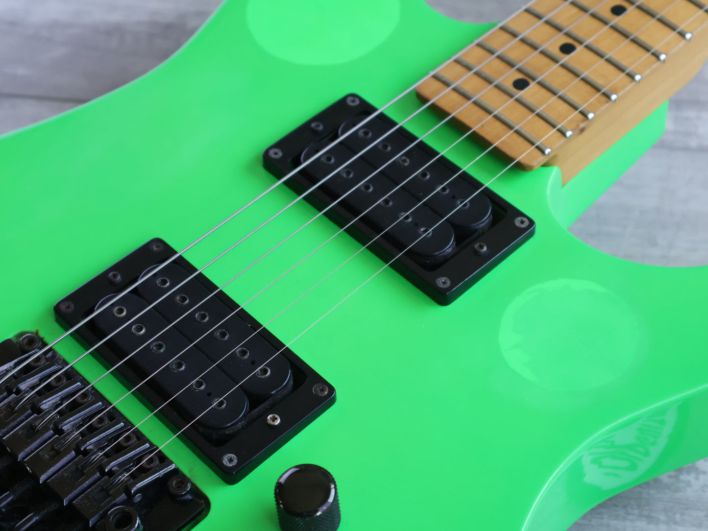 1985 BC Rich Japan GS-MR851 NJ Series Gunslinger (Day Glow Green)