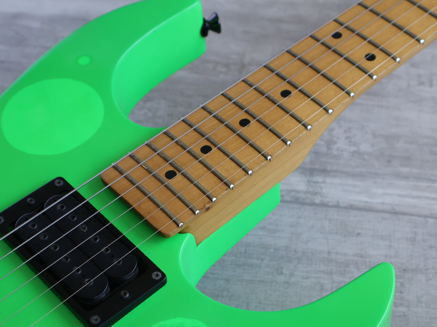 1985 BC Rich Japan GS-MR851 NJ Series Gunslinger (Day Glow Green)