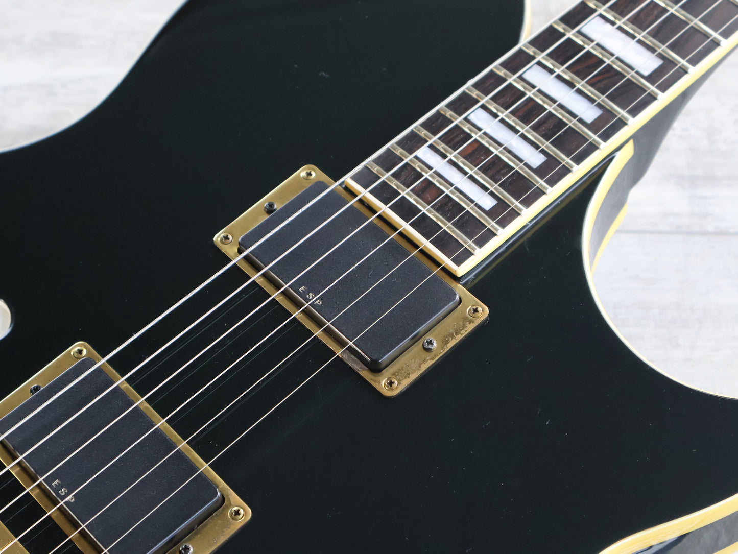 1988 Fernandes Japan MV-95HT Hotei Model Signature Guitar (Black)